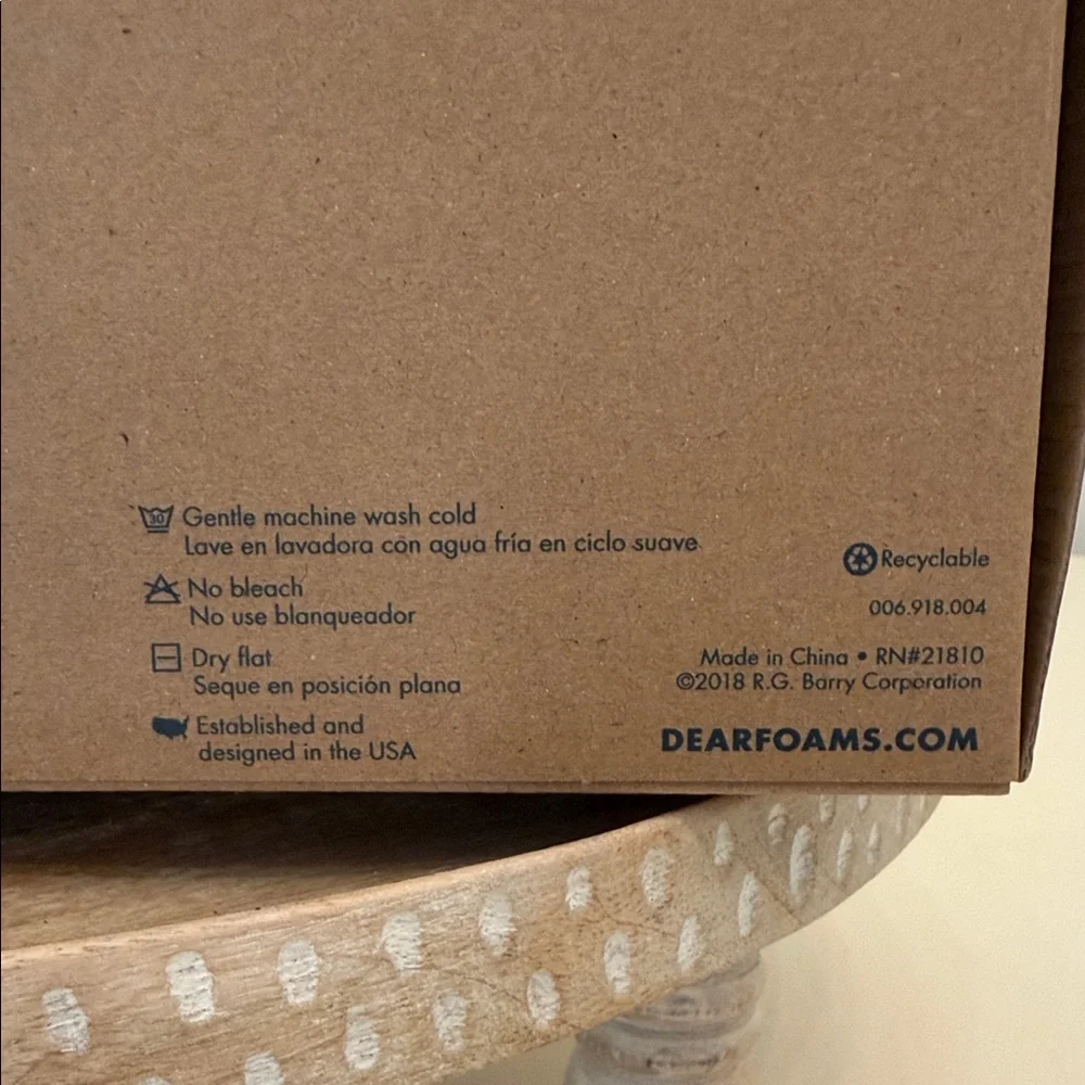 Dearfoams The Original Brown and Cream Men's Slippers